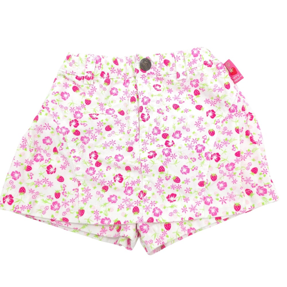 VTG Y2K Strawberry Shortcake Berry Wear Floral Shorts Size 18M RN 15435 Coquette